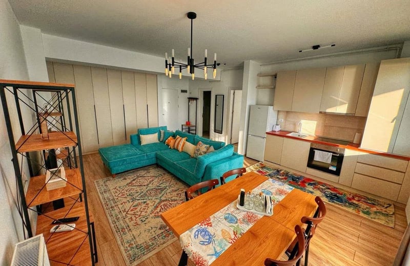 Аренда стильной 2-комнатной квартиры 65 м² в районе Mamaia, Констанца, Румыния